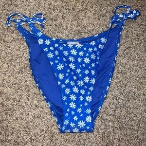 Blue Floral Swim Bottom